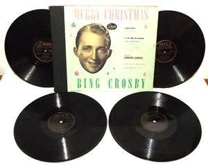 Bing Crosby 1947-50  MERRY CHRISTMAS - Decca Album Four 10" 78rpm Record Set - Picture 1 of 17