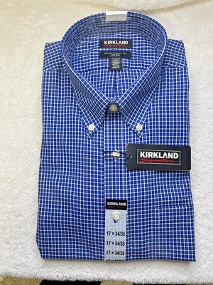 Kirkland Signature Traditional Fit Dress Shirt New With Tags 17-34/35 Classy - Image 1 of 3