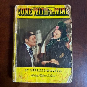 Vtg 1939 Gone With The Wind Motion Picture Edition Macmillan Illustrated Book - Bild 1 von 14