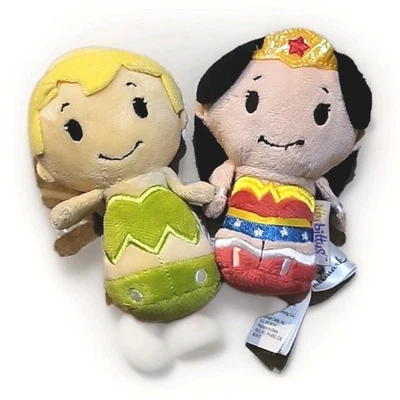Itty Bittys Wonder Woman Tinker Bell Hallmark Plush Lot Toy Collectible Vintage  - Image 1 of 4