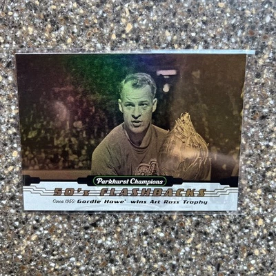 2022–23 Parkhurst Champions 50-е Flashbacks Gold #FB13 Горди Хоу из Detroit B252 - Изображение 1 из 2