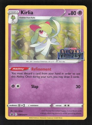 Kirlia -  (Prerelease) Promo SWSH: Sword & Shield Promo Cards SWSH271 NM - Image 1 of 2