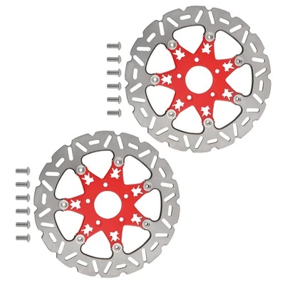 Disco de freno de motocicleta de 11,8" para par Harley Davidson Street/Glide Road King Foto 1 de 4