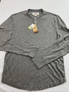 Original Penguin NWT Mens Medium Henley Gray NEW Shirt Munsingwear - Picture 1 of 6