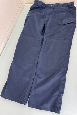 5.11 战术 Stryke 工装裤男式 34x29 海军蓝防撕裂工作服 — 第 1/4 张图片