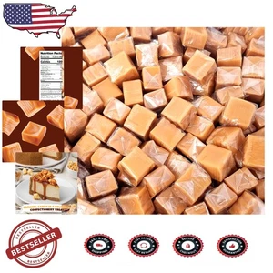 Kaukaramell Quadrate Süßigkeiten - 4 Pfund Großpackung, 300 Melt-in-Mouth Stücke - Bild 1 von 7