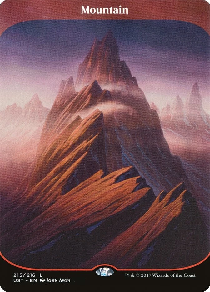 Mountain (215) [Unstable] Moderately Played - Image 1 of 1