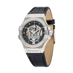 Reloj MASERATI Hombre Potencia Automático Piel Negra R8821108038 - Imagen 1 de 7