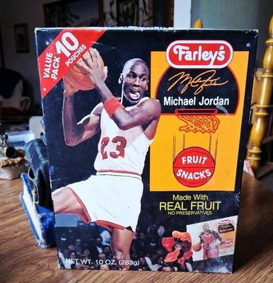 Farley's Michael Jordan Fruit Snacks Caja Completa Sellada De Colección Chicago Bulls  Foto 1 de 4