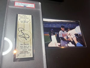 Cal Ripken Jr. Signed Ticket - Gameday Auto Yankee Stadium PSA DNA HOF True 1/1 - Picture 1 of 5