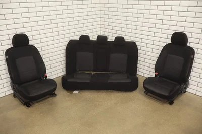 2015 Mitsubishi Lancer Evolution Final Edition Bucket Seat Set Black/Red Stitch - Image 1 of 4