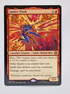 Magic The Gathering Marvel's Spider-Man SPM #0092 Spider-punk Criatura Legendaria RARO - Imagen 1 de 1