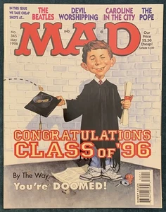 Mad Magazine #345 maggio 1996 classe di 96 come nuovo - Foto 1 di 2