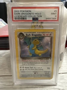 2002 Pokemon Dark Dragonite Holo Legendary Collection PSA 9 (Low pop) - Picture 1 of 5