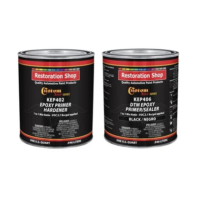 BLACK Epoxy Primer/Sealer 2.1 VOC (HALF GALLON KIT) - Anti-Corrosive DTM Primer - Image 1 of 4