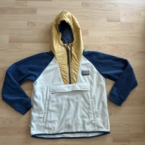 Passenger Alexander Recycled Polar Hooded Fleece Color Block Size XL - Picture 1 of 8