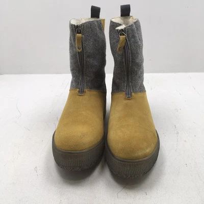 Bos. & Co. IGNITE YELLOW/GREY/PETROL PLATFORM ZIP UP WATERPROOF BOOTS 10M, NIB - Image 1 of 4