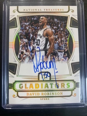 2024-25 National Treasures David Robinson *09/10* Gold Gladiators On Card Spurs - Image 1 of 4