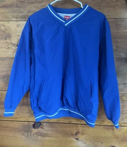 Rawlings Pullover Jacket Youth XL  Blue Pockets Baseball Sports NWOT - Foto 1 di 9