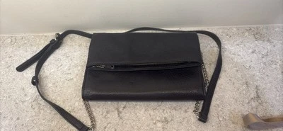 INC Bolso sin asas Bandolera Negro Correa extraíble Cremallera Organizador Foto 1 de 2