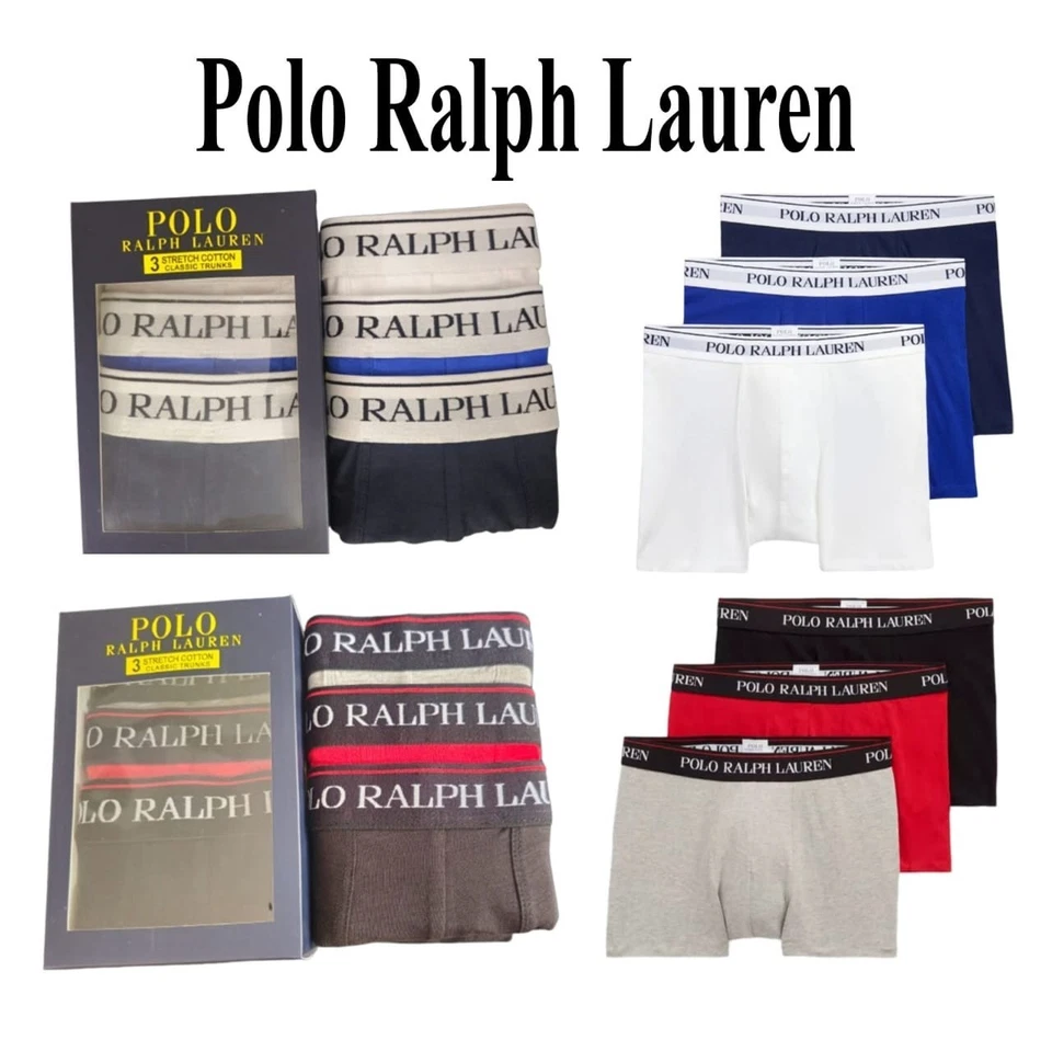 Pack de 3 calzoncillos boxer Ralph Lauren para hombre Foto 1 de 1
