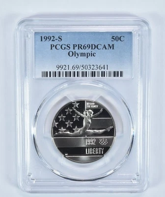 1992-S Olympic Gymnastics Commemorative Half Dollar PR69 DCAM PCGS *3695 - Image 1 of 4