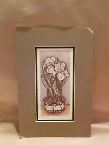 Vintage Grace Feyock Limited Edition Print Signed + Numbered Floral & Rabbits - Picture 1 of 7