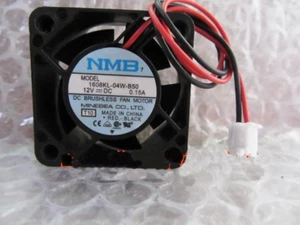 Ventilador de refrigeración de doble bola NMB 1608KL-04W-B50 12V 0.15A 40*40*20mm 4020 2 cables 4 cm - Imagen 1 de 2