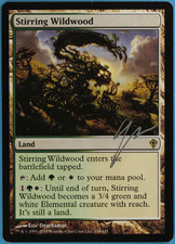 Stirring Wildwood Worldwake NM Land Rare Artist Signed CARD (s41233) ABUGames