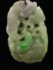 Vintage Chinese Carved "A" Jade Pendant