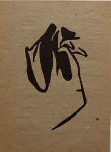 JEAN (HANS) ARP mounted original woodblock print 14 x 11” 1960 woodcut JA4