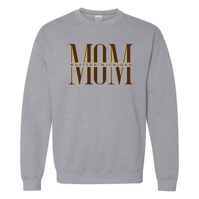 Western Michigan Broncos Classic Mom Crewneck Sweatshirt - Sport Grey - Image 1 of 4