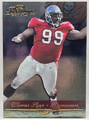 2000 Playoff Prestige Warren Sapp HOF Base Card (Tampa Bay Buccaneers) #176 - Image 1 of 2