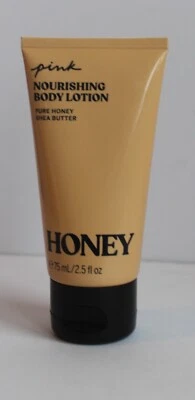 Pink Victoria Secret Nourishing Body Lotion HONEY Travel Size 2.5 fl oz. - Image 1 of 4