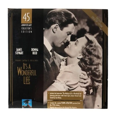 It's a Wonderful Life 45th Anniversary Collector's Edition Laserdisc Factory Sea - Image 1 of 2