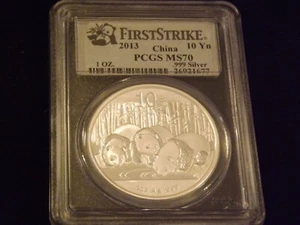 2013 10 Yn PANDA First Strike PCGS MS 70 - Picture 1 of 2