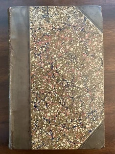 Wonders of the Deep by M. Schele De Vere. 1871. Fine Binding Marbled Half Bound - Picture 1 of 12