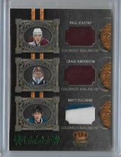 2010-11 Panini Crown Royale Royal Lineage Prime /25 - Anderson-Duchene-Stastny