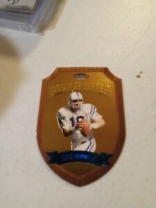 Peyton Manning RC 1998 Playoff Rookie Of The Year Contenders Gold Die-Cut #4 