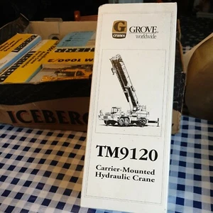 GROVE TM9120 NZG No 380 MOBILE CRANE MANUFACTURERS DEALER MODEL ORIGINAL BOX - Picture 1 of 12