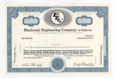 SPECIMEN - Electronic Engineering Company of California - EECO