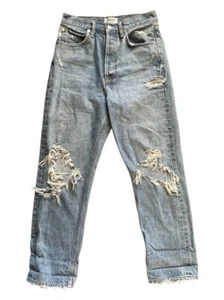 Agolde 90er Buttonfly High-Rise Light Wash Denim Jeans Gr. 25 - Bild 1 von 7
