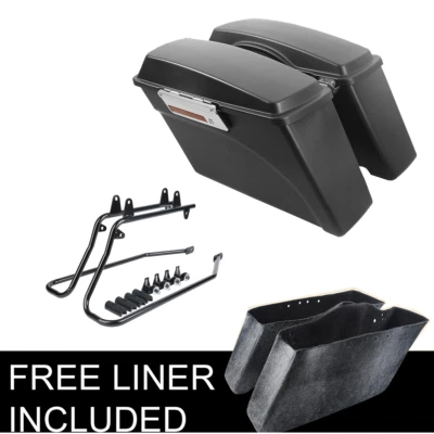 Alforjas y soporte de conversión apto para Harley Softail Heritage Deluxe 1984-2017 Foto 1 de 4