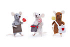 Prezent pieniężny Myszy Figurki Trzech przyjaciół Zestaw 10 cm Dekoracja Filcowe myszy Towar B