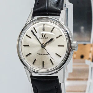 *NEAR MINT* Vintage 1964 OMEGA Seamaster Cal.630 Hand Winding Silver Dial Ladies - Picture 1 of 16