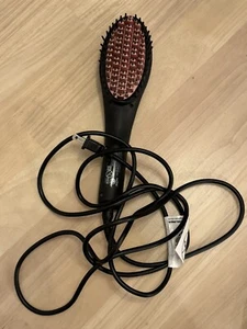 SIMPLY STRAIGHT Ceramic Straightening Hair Brush Heats Fast to 450 F 3D Bristle - Picture 1 of 4