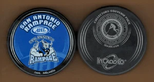 AHL SAN ANTONIO RAMPAGE 2005-2006 Blue Collector PUCK #TR3819 - LAST1 - Picture 1 of 2