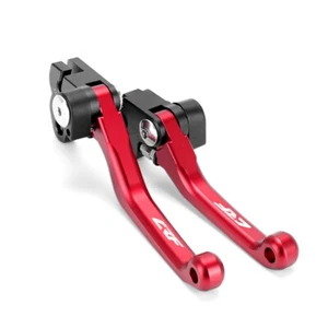 CNC Pivot Brake Clutch Lever For HONDA CRF150F CRF230F CRF250F CRF 250F Pair Red - Picture 1 of 7