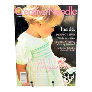 Creative Needle Smocking Embroidery Magazine Feb 2007 With Pattern - Picture 1 of 1