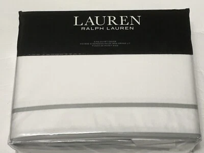 Funda nórdica Ralph Lauren King - Spencer Border White Sage Foto 1 de 2